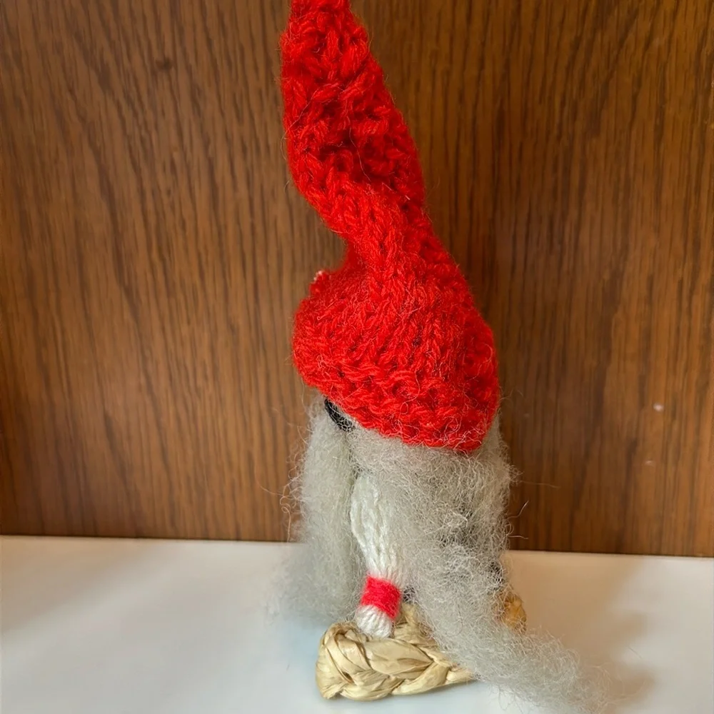 SWEDISH Santa Clause Handmade Tomte Figurine  Scandinavian Christmas Decor